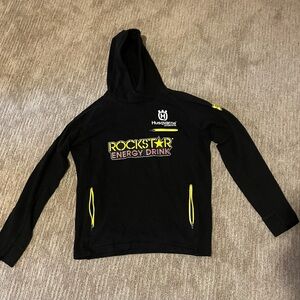 Husqvarna motocross Rockstar Energy Drink Black Hoodie